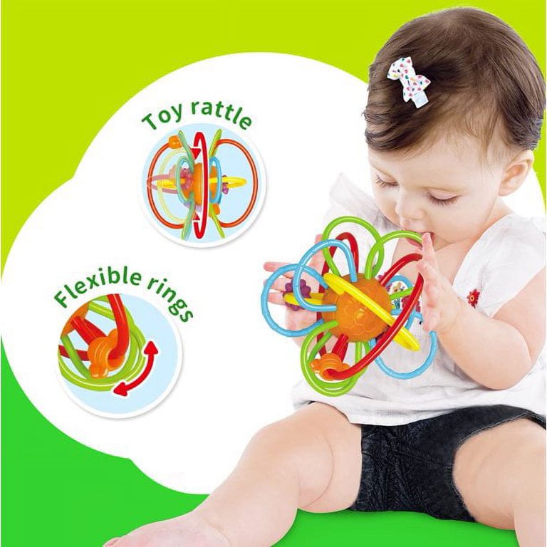 Baby Toys 0-6 Months - Baby Teething Toys for Babies 0-6 Months - Infant  Toys Baby Toys 6-12 Months - Rattles Teethers for Babies 0-3-6-12 Months 