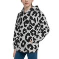thumbnail image 2 of Kll Unisex Kids Boys Girls Hooded Pocket Pullover Hoodies-Similar To Leopard Print, 2 of 9