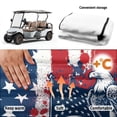 thumbnail image 6 of XYZCANDO Patriotic American Eagle 250th Design Golf Cart Seat Cover | 4 Pockets Non-Slip Terry Cloth Universal 2-Seat Golf Cart Accessory, 6 of 9