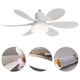 thumbnail image 4 of Ventilador Techo Con Enchufe E26/27 40W Control Remoto para (grande) Blanco, 4 of 5