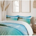 thumbnail image 6 of Ambesonne Island Duvet Cover Sets, Seven Mile Beach Image Art, 2-King, Sky Blue and Multicolor, 6 of 7