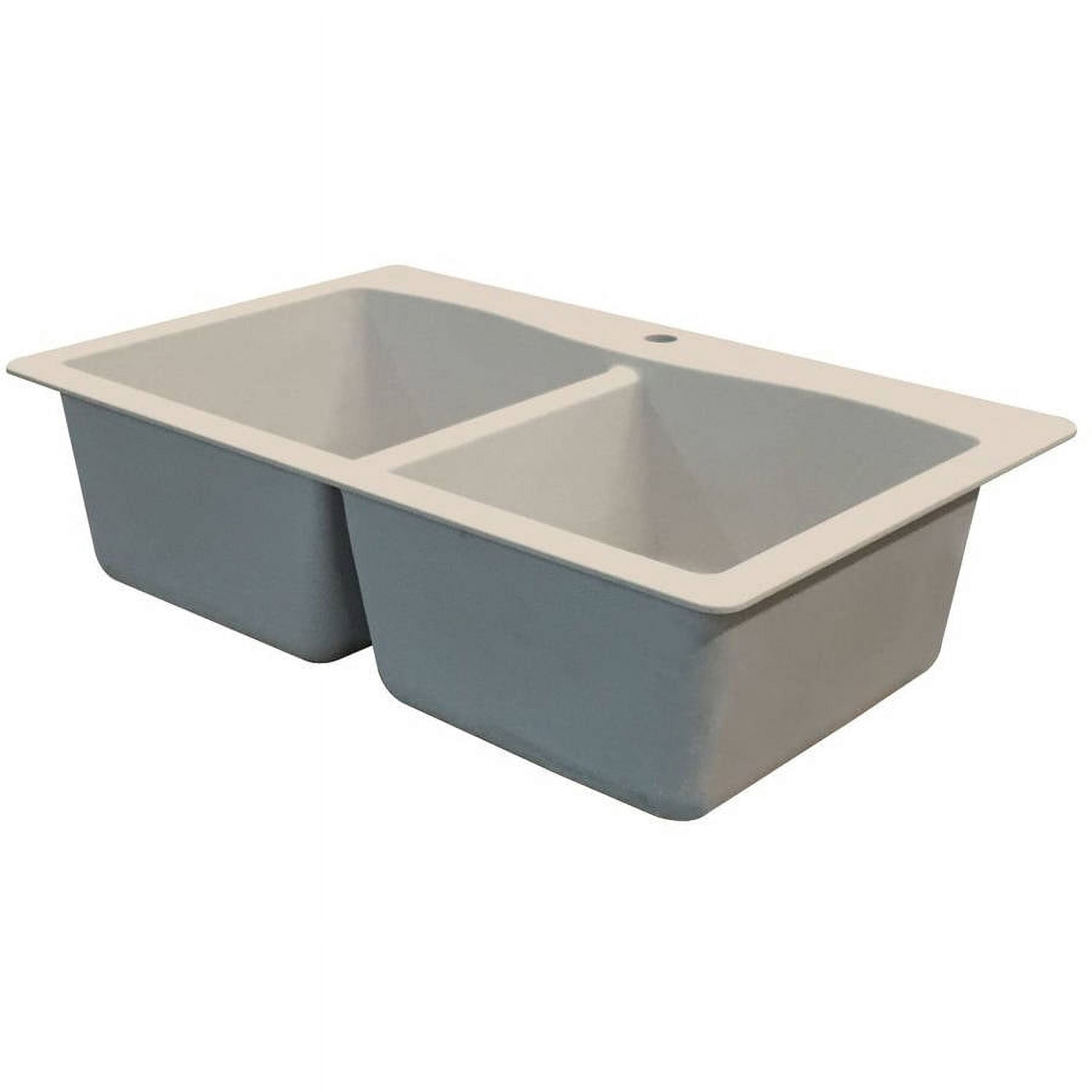 Transolid 33" x 22" Top Mount Aversa Granite Kitchen Sink, Available in Various Colors