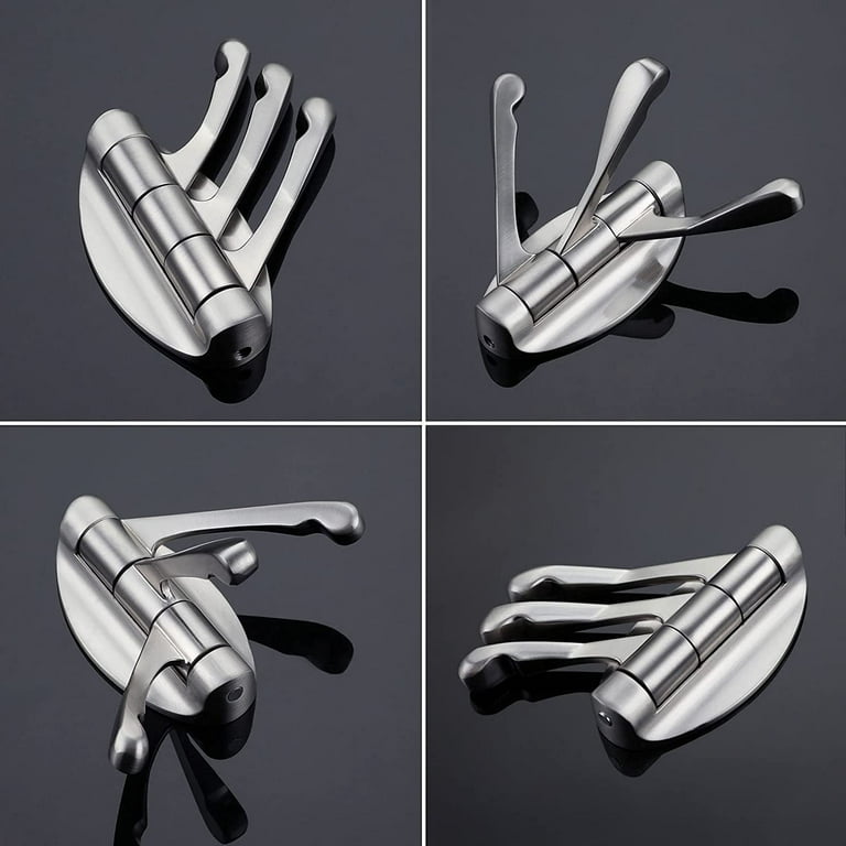 Folding Towel Hook Brushed Nickel Angle Simple Metal 3 Arms Swivel Hook Flexible Robe Coat Hook Space Saving Wall Hook for Bathroom RV Walmart