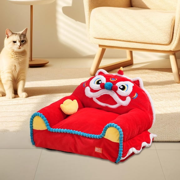 Serenable Cat Bed Pet Sofa Bed Self Warming Hideout Decorative Pets Supplies Anti Slip Kitty Shelter Cute for Indoor Cats Sleeping Beds