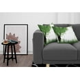 thumbnail image 3 of Ambesonne Nature Throw Pillow Cover 2 Pack, Tree Grass Summer, 16", Fern Green Black, 3 of 5