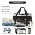 thumbnail image 5 of Defioc Piano Keys With Musical Notes Print Hand Travel Bag - Foldable Travel Duffel Bags for Men Women -Sport Gym Bag - Overnight Travel Duffel Bag - Adjustable Shoulder Strap, 5 of 6
