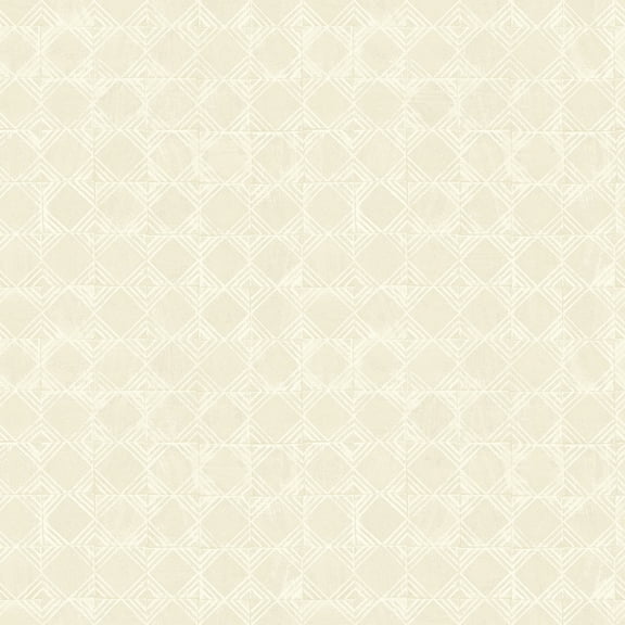 Chesapeake Button Block Taupe Geometric Wallpaper, 20.5-in by 33-ft