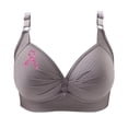 thumbnail image 2 of Ayfxijin Bras for Women No Underwire Bras Wireless Printing Gathered Together Large Size Daily Bra Underwear No Rims, 2 of 4