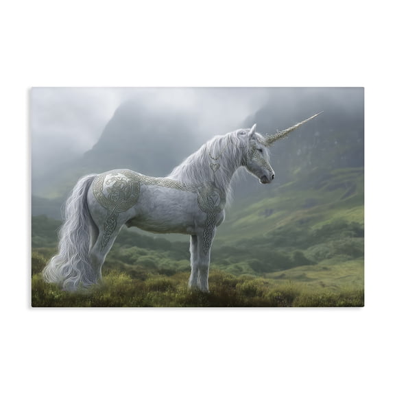 Stupell Industries Eclectic Elegant Celtic Unicorn Canvas Art, 24 x 16, by The Wands Want