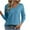 01 Blue, variant on Fewfanhot Womens Sweaters V Neck Casual Knit Long Sleeve Tops Lightweight Pullover Clothes Fall Fashion Outfits