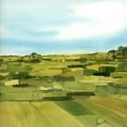 thumbnail image 2 of Popp, Grace 15x15 White Modern Wood Framed Museum Art Print Titled - Green Gold Valley II, 2 of 4