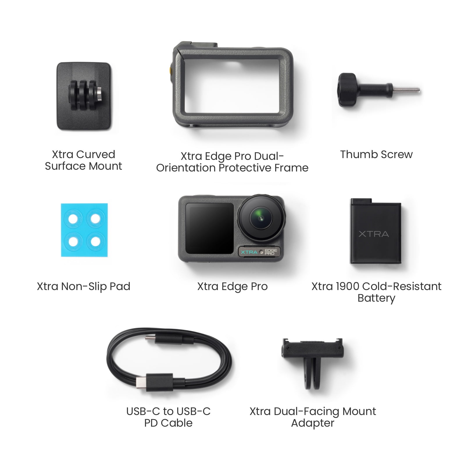 Xtra Edge Pro Night View 4K 40 MP Video Camera, Black