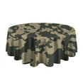 thumbnail image 5 of Camouflage Round Tablecloth 60x60in(153x153cm) – Waterproof Polyester Table Cover with Full Print Design, Wrinkle Resistant & Washable for Kitchen Dining Party Decor, 5 of 6