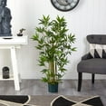 thumbnail image 5 of Nearly Natural 5040 Bamboo Silk Plant, 4-Feet, Green,49.5" x 9" x 9", 5 of 5