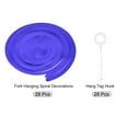 thumbnail image 3 of Uxcell Party Hanging Double Strip Streamer for Birthday,Wedding,Graduation Party with Hang Tag Hook 28Pcs(Dark Blue), 3 of 6