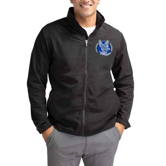 Men's Cutter & Buck Black Air Force Falcons Charter Eco Recycled Full-Zip Jacket