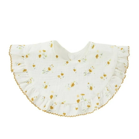 Lovely Baby Feeding Drool Bib Lace Floral Infants Saliva Towel Soft Cotton Burp Cloth For Newborn Toddler Kids Bibs Korean Style 04