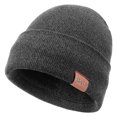 thumbnail image 4 of Canddidliike Winter Thick Beanie Hats for Womens and Men, Soft Skull Cap Slouchy Hat Chunky Cap Knit Hats, Gray, 4 of 6