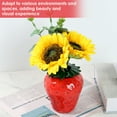 thumbnail image 4 of Strawberry Vase Strawberry Ceramic Flower Vase Cute Strawberry Shaped Planter Unique Strawberry Decor for Home Office Kitchen Decor Flower Arrangement, 4 of 10