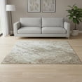 thumbnail image 2 of HomeRoots 679164 5 x 8 ft. Taupe Beige & Ivory Abstract Transitional Washable Machine Made Rectangle Area Rug with UV Protection, 2 of 9