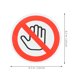 thumbnail image 2 of Adhesivo de 10 Uds., señales de No tocar, calcomanías de precaución y peligro, calcomanía adhesiva, señales de No tocar, 2 of 7