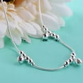 thumbnail image 4 of Limei 2 Pack Women Luxury Fashion 3Pcs Bells 12 Beads Chain Ankle Bracelet Beach Anklet, 4 of 6