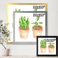 thumbnail image 4 of Designart 'Ficus and Sansevieria Indoor Green Home House Plants' Traditional Framed Art Print, 4 of 4