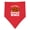 Red and White, variant on Inktastic Buffalo Wings Game Day Snack Baby Bandana Bib