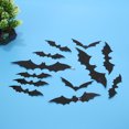 thumbnail image 3 of 56pcs 3D Scary Murciélagos Wall Decal Stickers Fiesta de Halloween DIY Wallpaper Negro Wdftyju Libre de BPA, 3 of 9