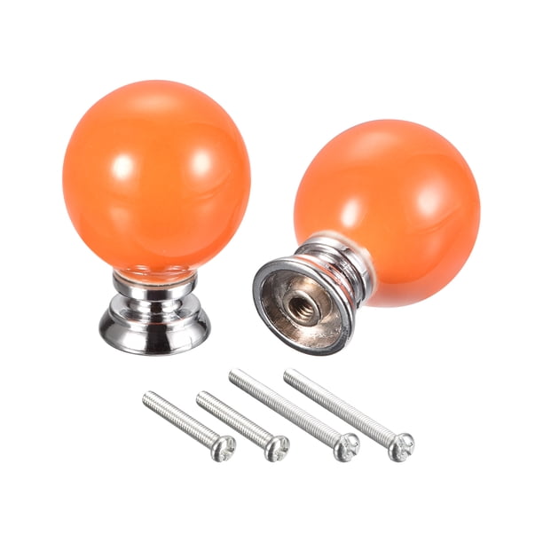 Perillas de Cerámica Unique Bargains 37x27mm Naranja 2uds