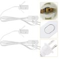 thumbnail image 2 of 2 cables de repuesto para lámparas E12 con base E12 y enchufe estadounidense., 2 of 8