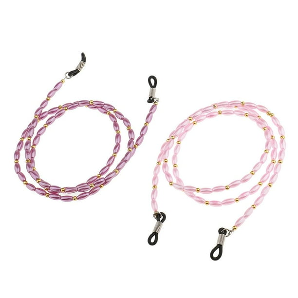 Collar de gafas Sunnimix 2 Piezas de sol deportivas de moda de lectura Rosado morado