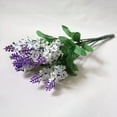 thumbnail image 2 of Mdesiwst 10 Heads Artificial Lavender Silk Flower Wedding Home Party DIY Decor, 2 of 7
