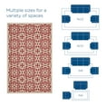 thumbnail image 6 of Modway Ariana Vintage Floral Trellis 9x12 Indoor and Outdoor Area Rug in Red and Beige, 6 of 9