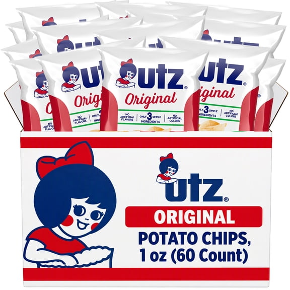 Utz Potato Chips, 60 Ct