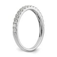 thumbnail image 6 of Solid 14k White Gold Lab Grown Diamond Wedding Band Ring Size 5 (.425 cttw.), 6 of 8