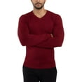 thumbnail image 5 of X RAY JEANS Mens Basic V-Neck Sweater Pullover, Oxblood, S, 5 of 9