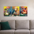 thumbnail image 2 of Artiluxy Funny Animal Poker Wall Art Set of 3 – 12×16in Humorous Canvas Prints Featuring Frog, Sheep & Pig – Quirky Card Game Wall Decor for Living Room, Game Room or Man Cave, Ready to Hang, 2 of 5