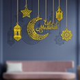 thumbnail image 3 of 2 Juego de adornos colgantes de luna y estrella, colgante acrílico Eid, suministros para fiestas, 1 Juego, 3 of 5