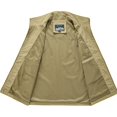 thumbnail image 2 of SWSMCLT Men's Utility Vest Zipper Basic Spring Outdoor Cargo Safari Fishing Sleeveless Tank Top Pocket Khaki Medium, 2 of 4
