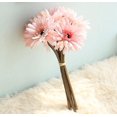 thumbnail image 2 of Artificial Daisy Flower Bride And Bridesmaid Bouquet 7 Stems Silk Daisy Flower Diy Decorative Rose, 2 of 4