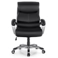 thumbnail image 1 of Costway 400LBS Big & Tall High Back Adjustable Swivel Leather Office Chair Black\Brown, 1 of 10