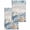 Grey Blue, variant on Blue Starfish Coastal Kitchen Dish Towels for Drying Dishes Set of 3, Eucalyptus Summer Nautical Shell Wooden Waffle Weave Microfiber Hand Tea Bathroom Towels Quick Dry & Absorbent Towel 15.7x23.6