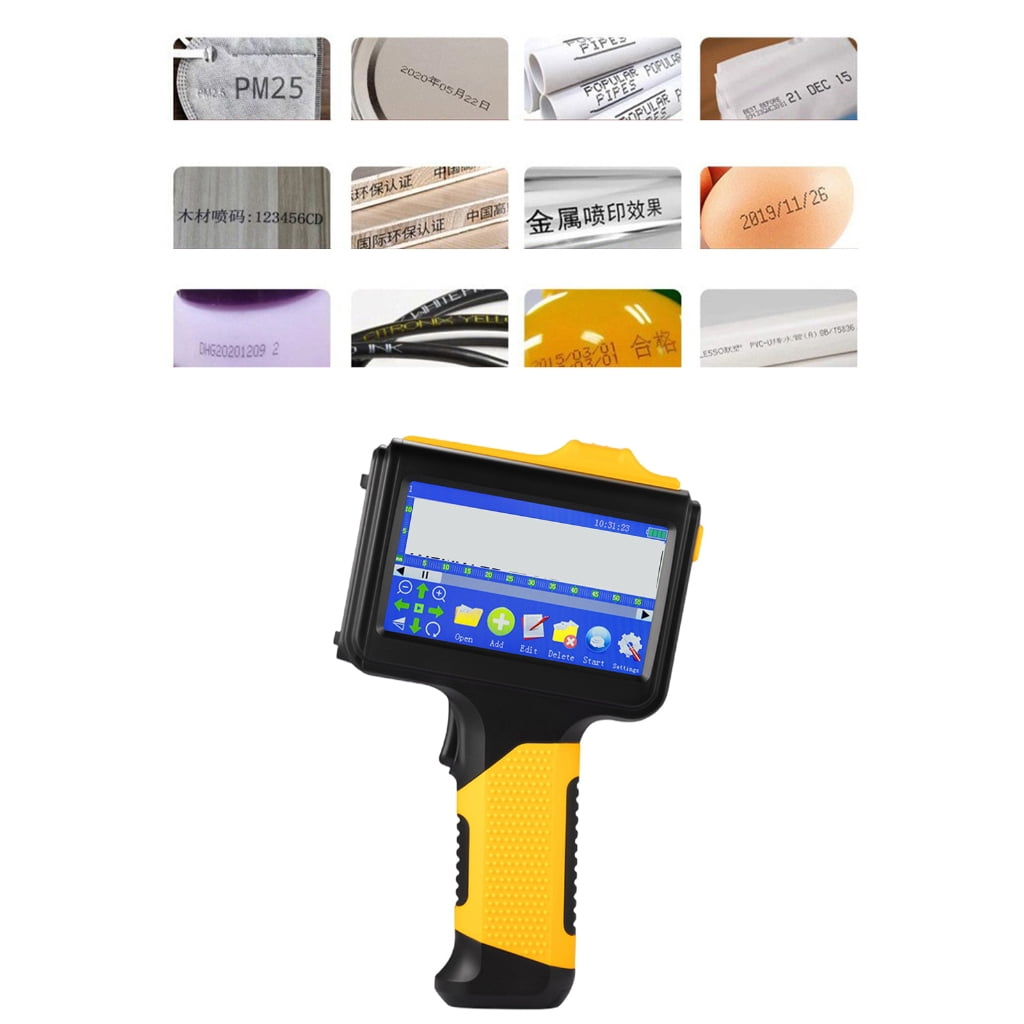 WINDLAND Plastic Hand Jet Handhelds Thermals Inkjet Printers for Logos Expiry Date Label