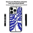 thumbnail image 2 of Blue Palm Leaves for iPhone 15 Plus Case, Cute Aesthetic Artistic Leaves Shock-Absorbent Protective,Black, 2 of 6