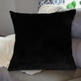 thumbnail image 6 of JilgTeok 1 Packs Solid Color Corn Stripe Cushion Cover Corduroy Sofa Pillow Case Modern Home Decor Throw Pillow Cover for Living Room Bedroom Cozy Accent, 6 of 7