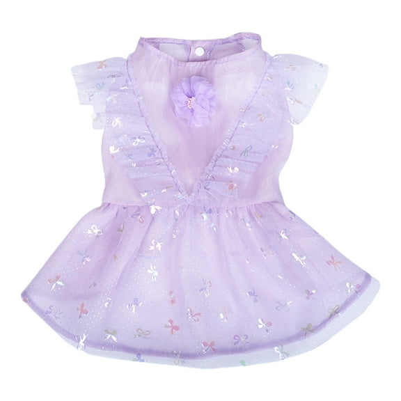 1 Lightweight Dog Skirt | Super Thin Tulle Princess Dress - Lace and Sleeveless Design | Puppy Costume