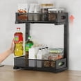 thumbnail image 4 of Under Sink Organizer, 2 Tier Kitchen Cabinet Organizer With Pull Out Drawer, Under Sink Storage for Bathroom Kitchen Closet, 4 of 6