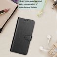 thumbnail image 6 of Njjex for Samsung Galaxy S22 Ultra（6.8"）Wallet Phone Case, Lanyard Flip Card Holder Slot Magnetic PU Leather Purse Kickstand Protective Case, Black, 6 of 7