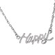 thumbnail image 5 of Amor / Esperanza / Coraje / Fe / Feliz Palabra Colgante Collar de Cadena Hombres Mujeres Regalo - Plata Sunnimix Collar de cadena de letra, 5 of 5
